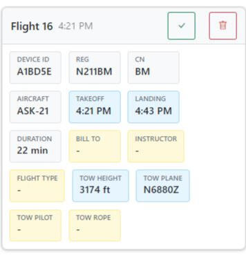 Glider Traffic auto log Glidertraffic auto log